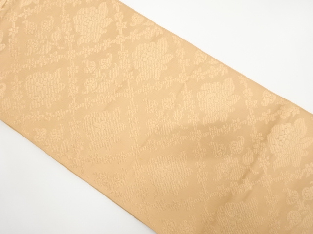 JAPANESE FUKURO OBI / WOVEN DIAGONAL GRID